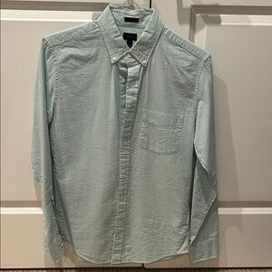 J. Crew Mint Green Casual Button-Down Shirt